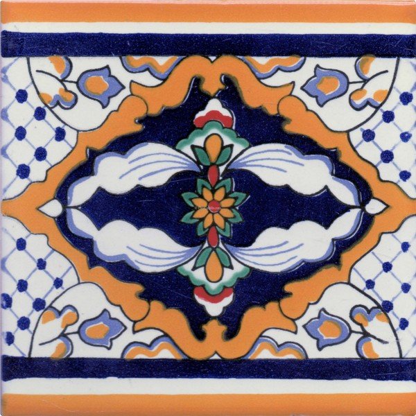 Mexican Talavera Border Tile Paraiso